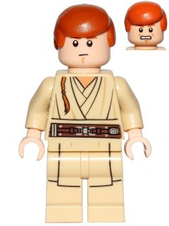 LEGO Minifigure -- Obi-Wan Kenobi - Young, Printed Legs, without Cape (75169)-Star Wars / Star Wars Episode 1 -- SW0812 -- Creative Brick Builders